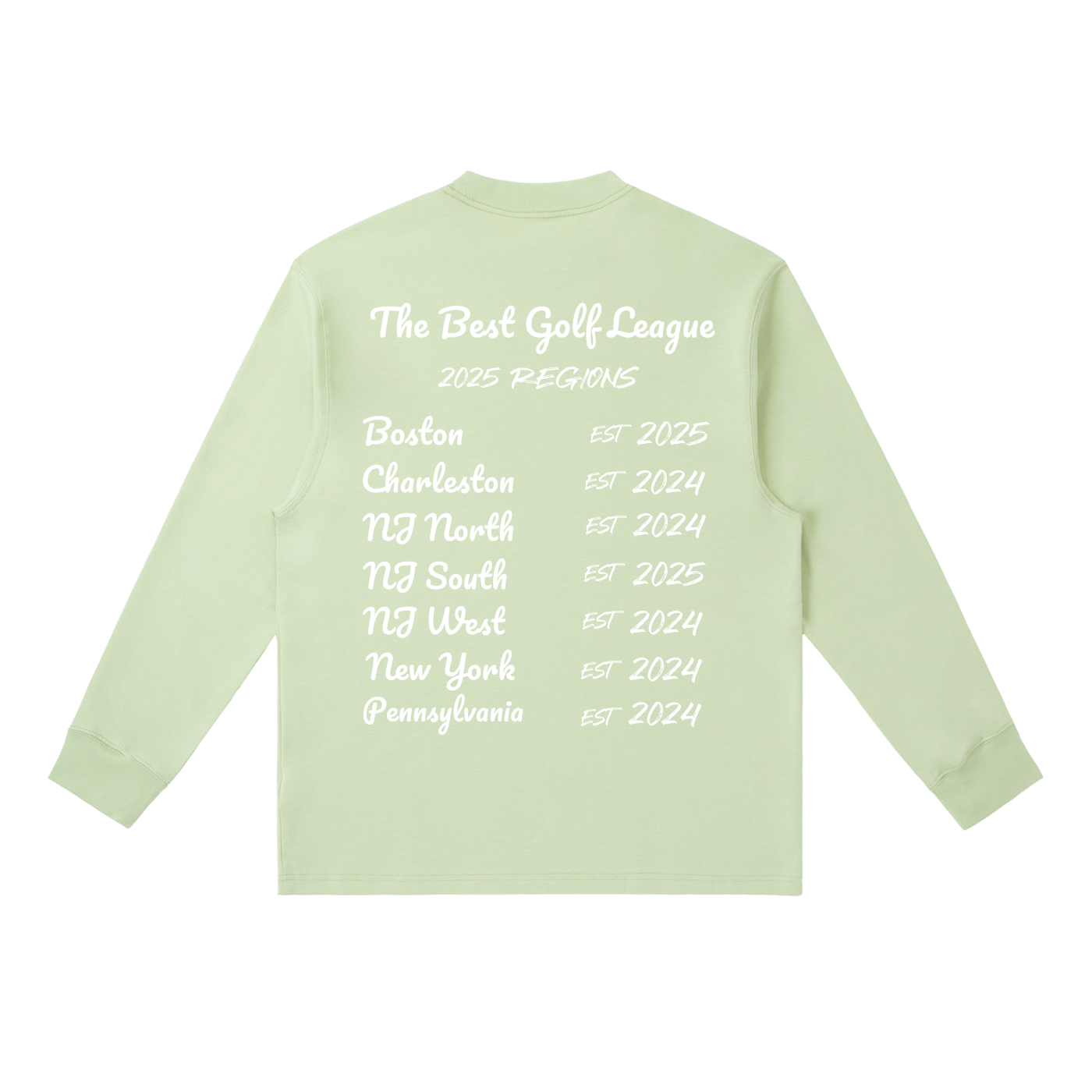TBGL 2025 Regions Crewneck Long-Sleeve T-Shirt