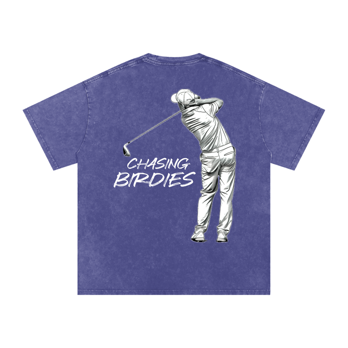 TBGL Chasing Birdies Snow Washed Oversized Cotton T-Shirt