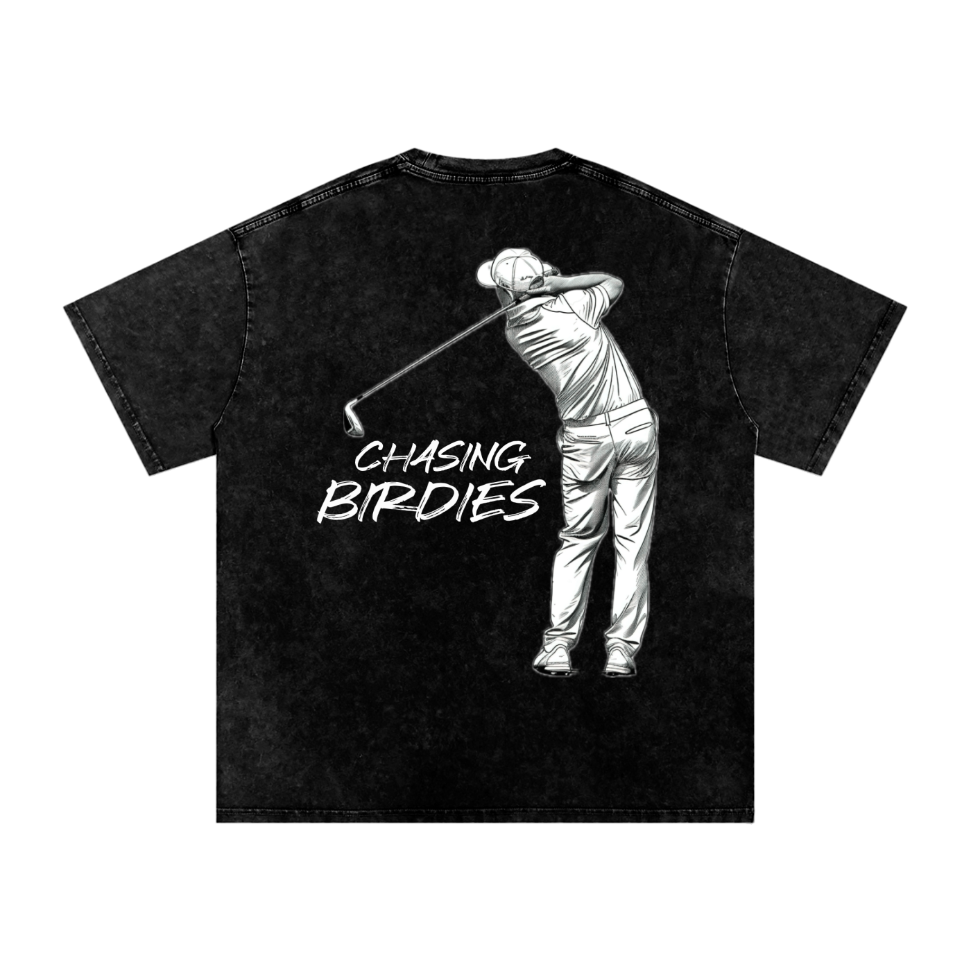 TBGL Chasing Birdies Snow Washed Oversized Cotton T-Shirt