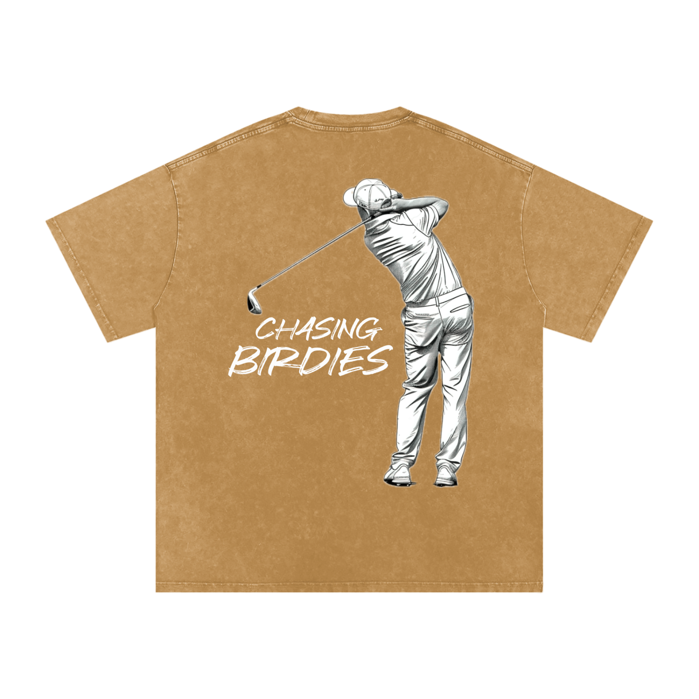 TBGL U.S Chasing Birdies Snow Washed Oversized Cotton T-Shirt