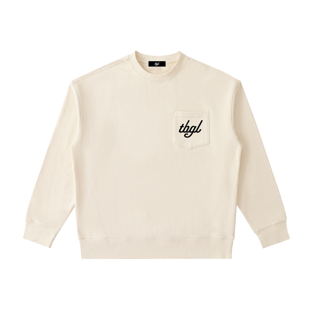 Heavyweight Patch Pocket Crewneck Sweatshirt