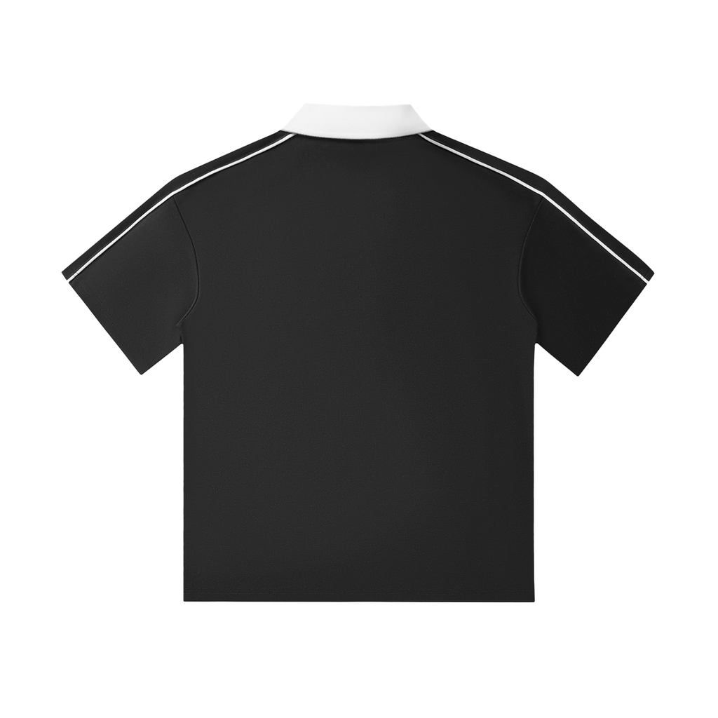 TBGL Contrast Collar Short-Sleeve Polo Shirt