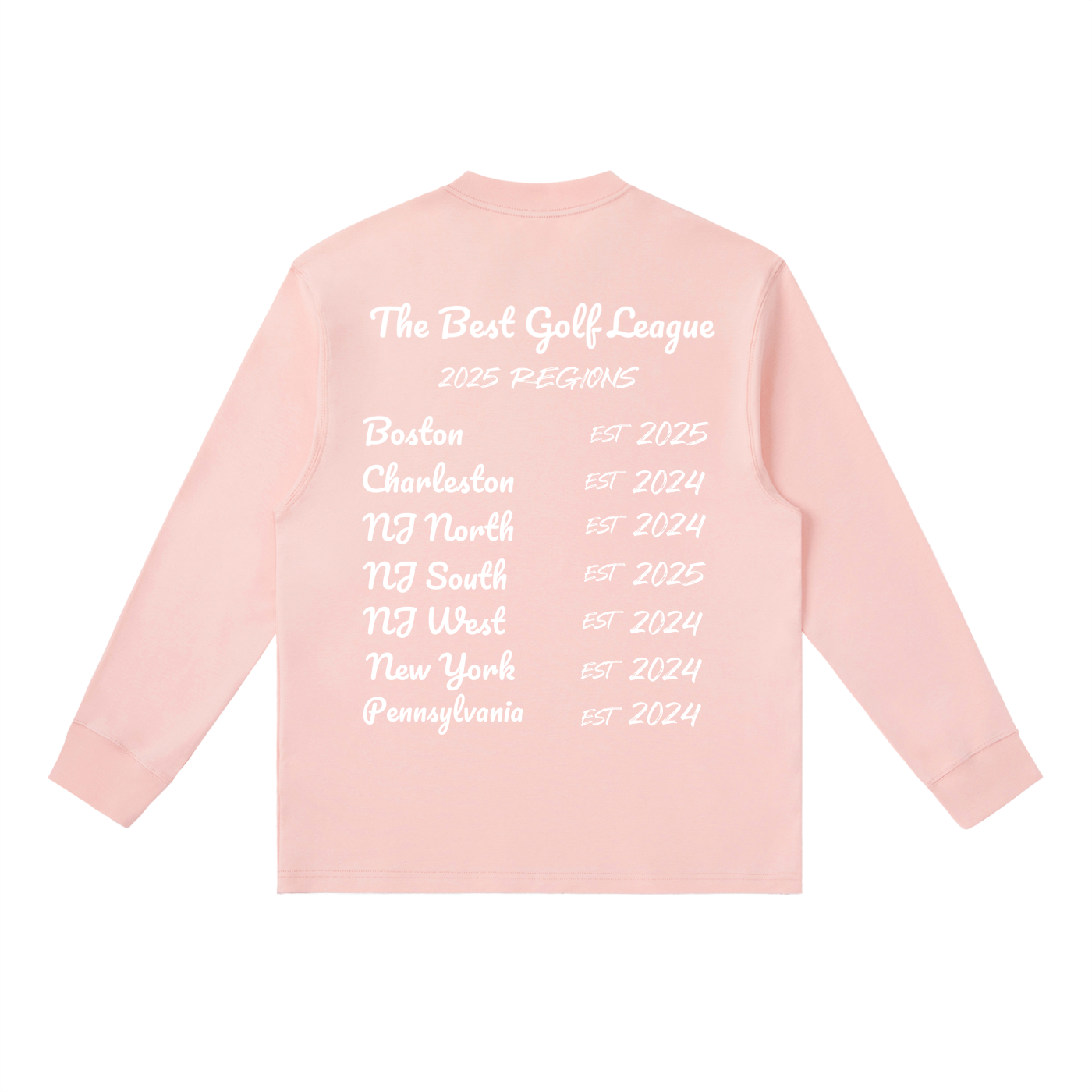 TBGL 2025 Regions Crewneck Long-Sleeve T-Shirt