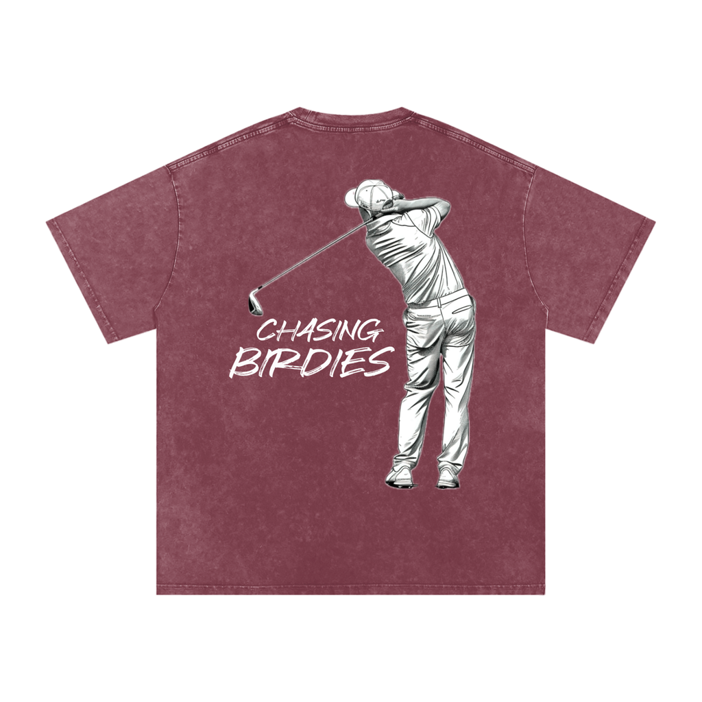 TBGL U.S Chasing Birdies Snow Washed Oversized Cotton T-Shirt